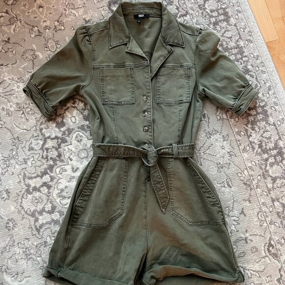 Paige Mayslie Short Sleeve Short Romper - Picture 1 of 2